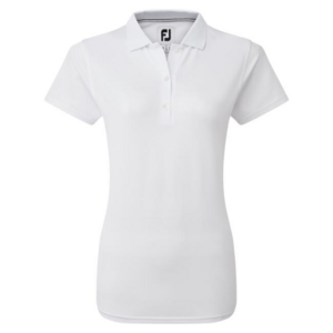 Footjoy Stretch Pique Dames Polo Shirt wit 