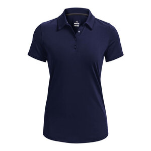 Dames Golfpolo Under Armour Zinger Short Sleeve Midnight Navy Maat S