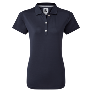 Footjoy Stretch Pique Solid Golf Polo Femme Bleu Marine