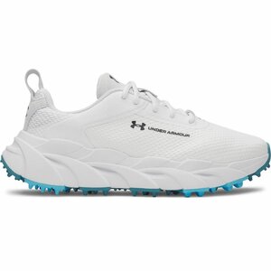 Chaussures de golf Under Armour Halo Tour SL pour femme, blanches et bleues