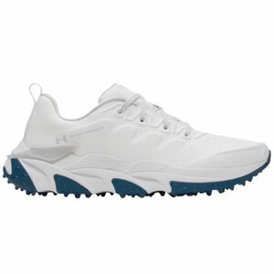 Chaussures de golf Under Armour Halo Tour SL pour homme, blanches et bleues