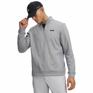 Pull Under Armour Fleece Hybrid HZ Gris Homme
