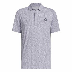 Adidas Ultimate365 Tour Deco Heren Golfpolo Slate Grijs