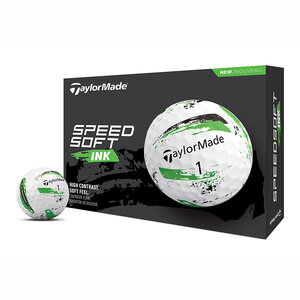 Balles de golf Taylormade Speed ​​​​Soft Ink Blanc Lime