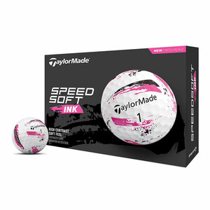 Balles de golf Taylormade Speed ​​​​Soft Ink Blanc Pink