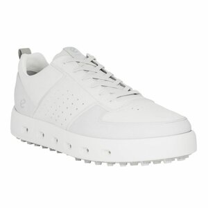Chaussures de golf Ecco M Golf Street pour hommes blanches