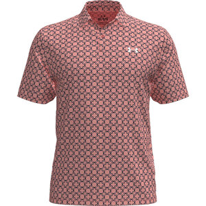 Under Armour Matchplay Polo Crab Print Roze Maat XXL
