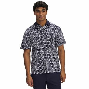 Under Armour Heren Playoff Golfpolo 3.0 Printed-Navy Wit Maat XXL