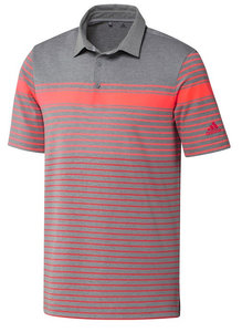 Adidas Ultimate 365 Polo Engineered Heathered Grijs Neon roze -  Golfdiscountstore